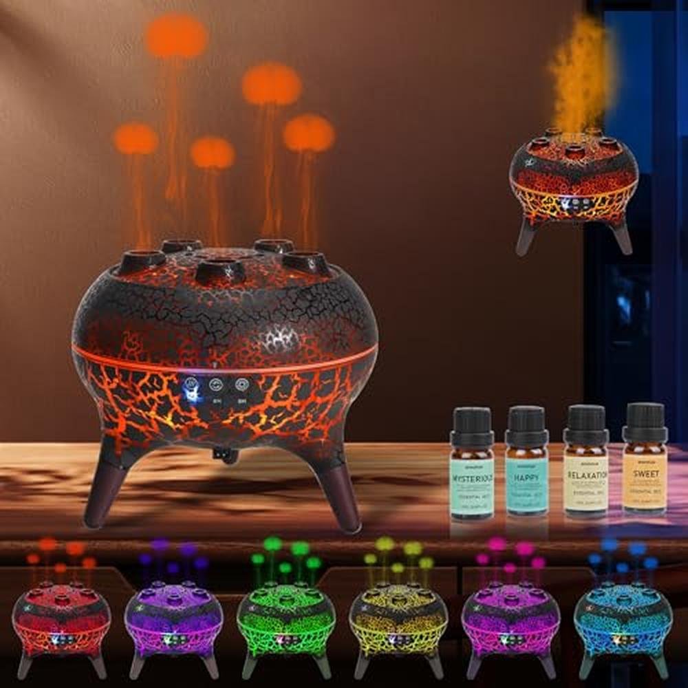 High-End Aroma Diffuser: BOHOFAM Jellyfish Essential Oil – Front View