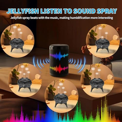High-End Aroma Diffuser: BOHOFAM Jellyfish Essential Oil – Side View