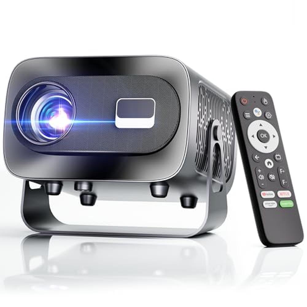 Projector WiFi: ZENTALITY Smart Projector 1080P HD 4K – Front View