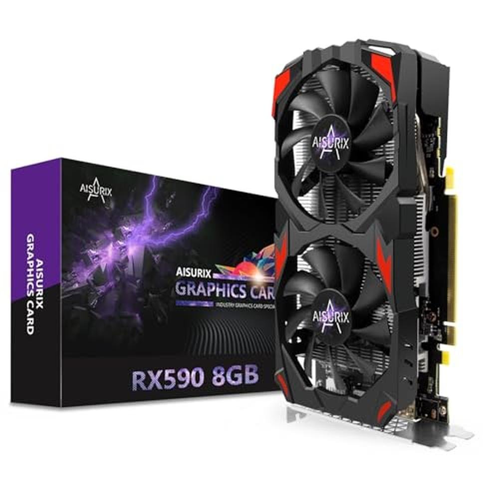 Graphics Gaming: AISURIX RX 590 8GB GDDR5 256-bit – Front View