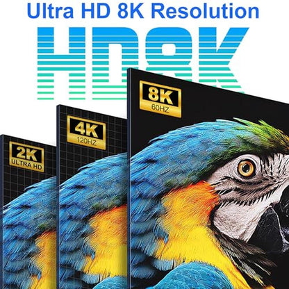 8K@60Hz HDMI KVM Switch: Dual Monitor Support for 2 – In Use