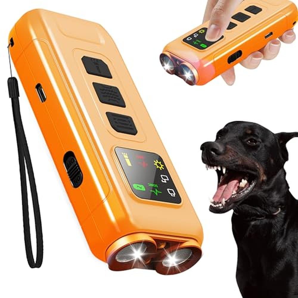Ultrasonic Dog Deterrent: QWUE 2025 Portable Dog Training – Front View