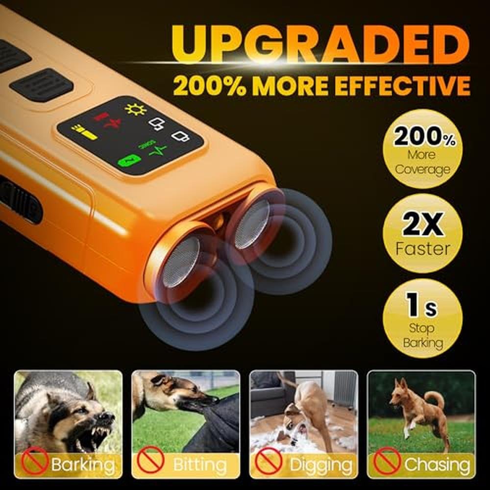 Ultrasonic Dog Deterrent: QWUE 2025 Portable Dog Training – Side View