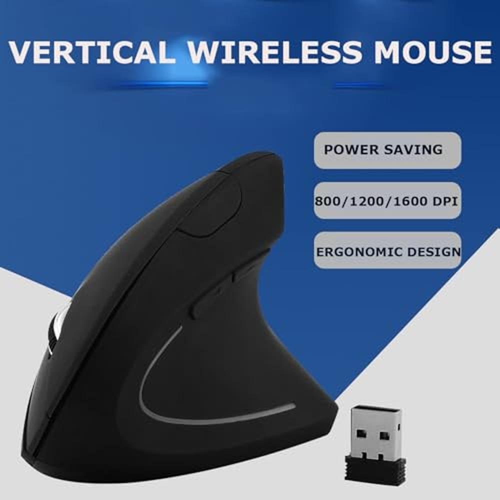 Wireless Mouse Ergonomic Vertical Mice Ergo LED Light High – Close-up Detail