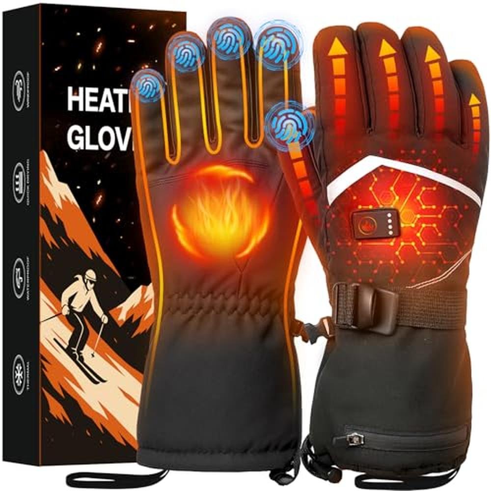 Heated Gloves: Rechargeable Heated Gloves for Men and Women – Front View
