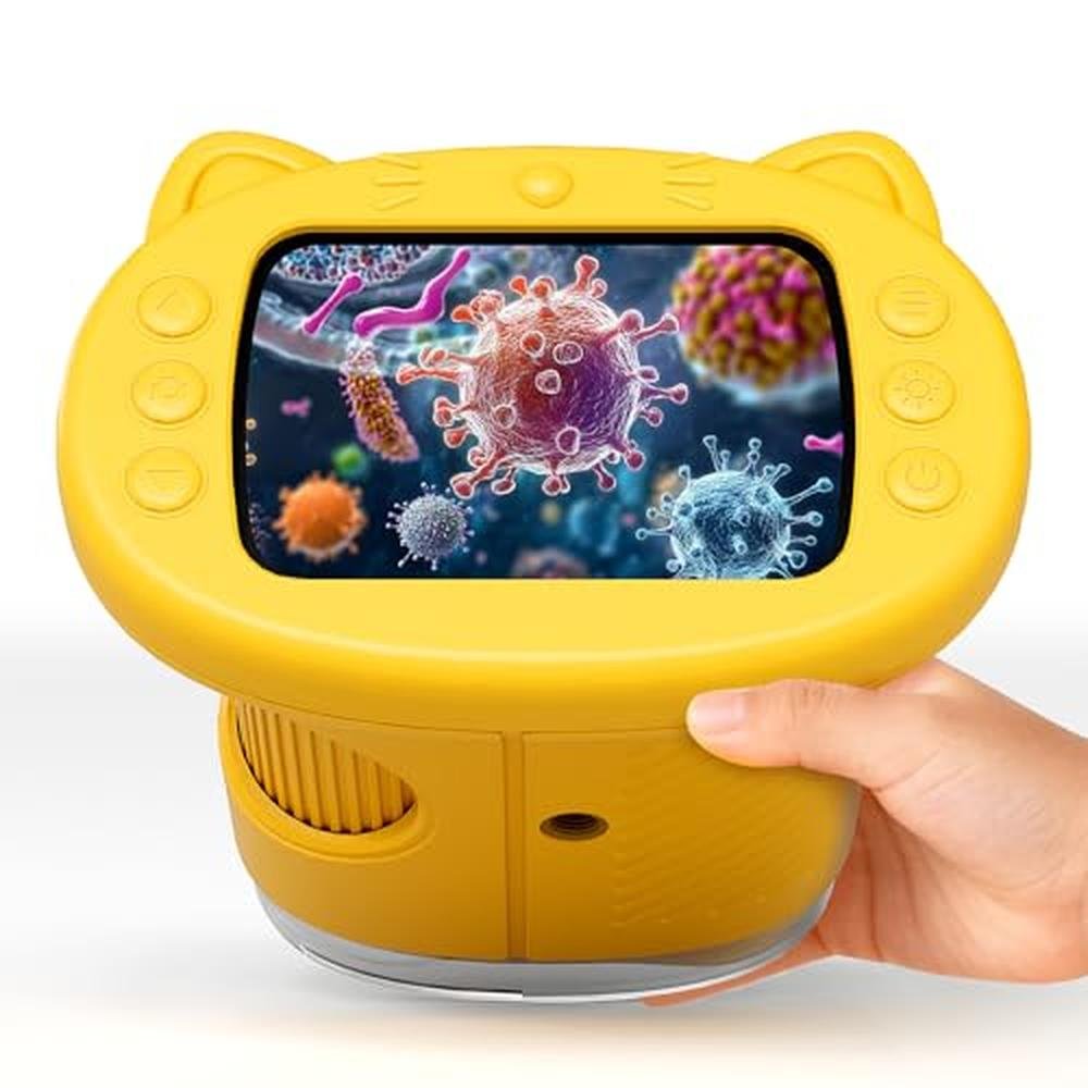 Microscope Toys for Kids: Digital Handheld Microscope with – Front View