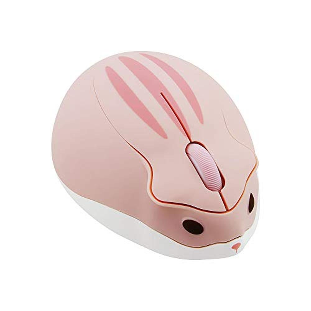 Premium Wireless Mouse: Cute Hamster Shape – Side View