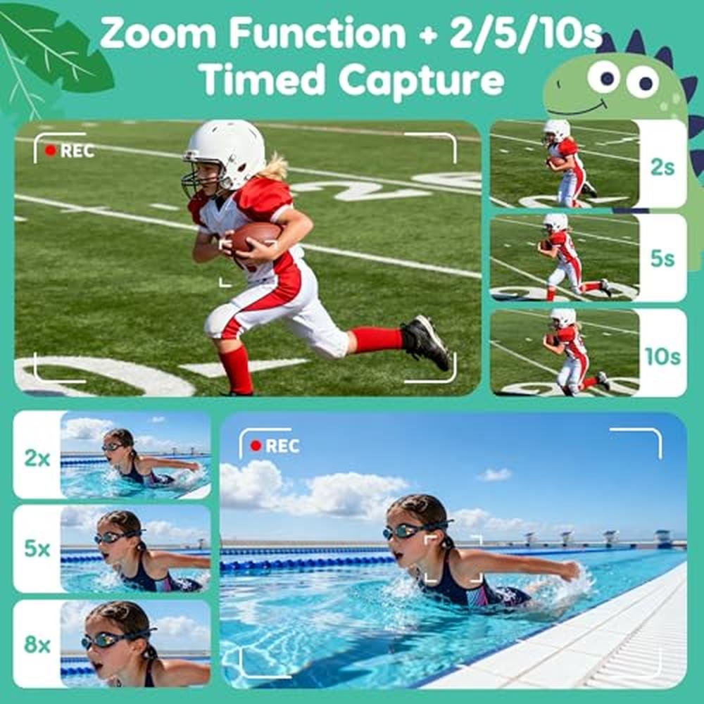 Premium Kids Camera Toys for 3-12 Year Old Boys and Girls – In Use