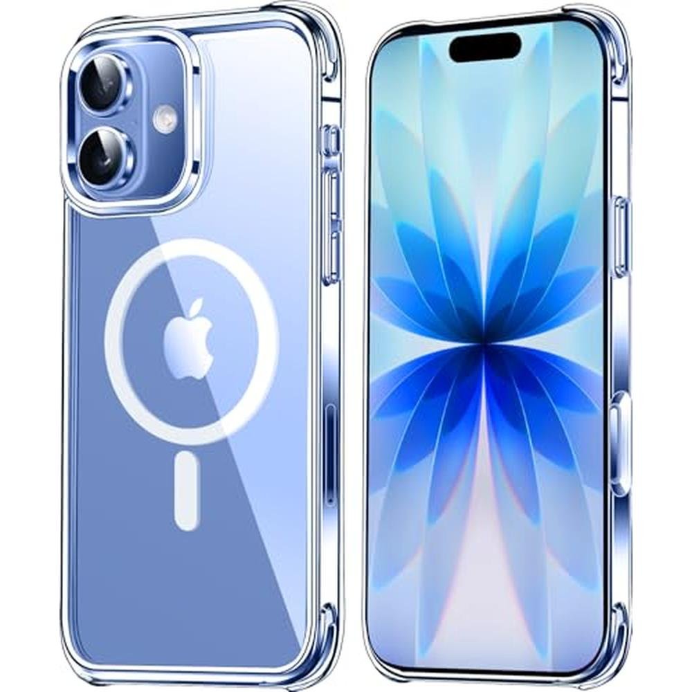 Mkeke Phone Case: Mkeke Magnetic Clear Case for Phone 17 – Front View