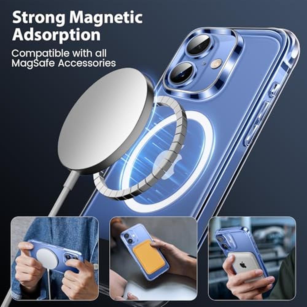 Mkeke Phone Case: Mkeke Magnetic Clear Case for Phone 17 – Side View