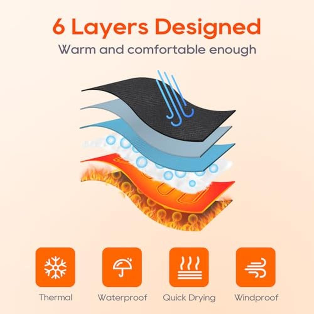Heated Gloves: Rechargeable Hand Warmer Gloves with – In Use