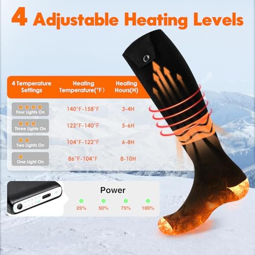Heated Socks for Men and Women – Close-up Detail