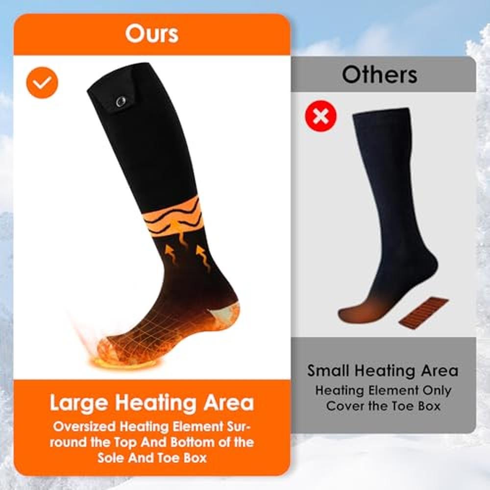 Heated Socks for Men and Women – In Use