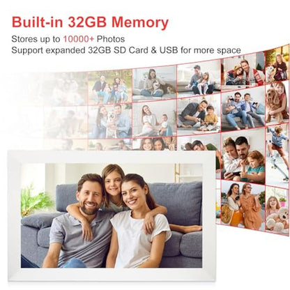 Digital Frame: Frameo 15.6 Inch WiFi Digital Picture Frame – In Use