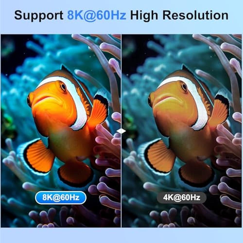 KVM Switch: 5G USB3.0 KVM Switch HDMI 8K 60Hz for 4 – Packaging