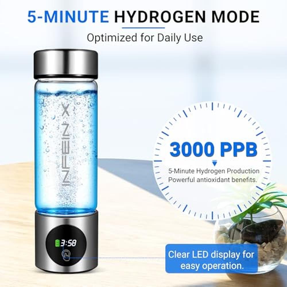 Hydrogen Water Bottle: Portable Hydrogen Water Ionizer – Close-up Detail