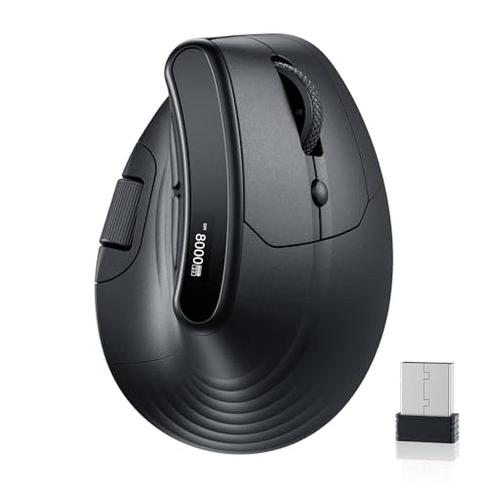 Premium Wireless Vertical Mouse – Front View