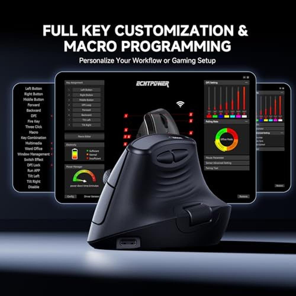 Premium Wireless Vertical Mouse – Packaging