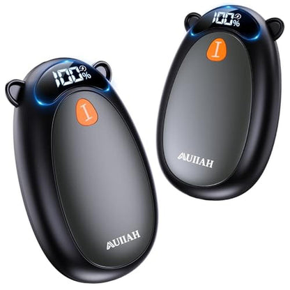 Hand Warmers: AUIIAH Rechargeable with LED Display Magnetic – Front View