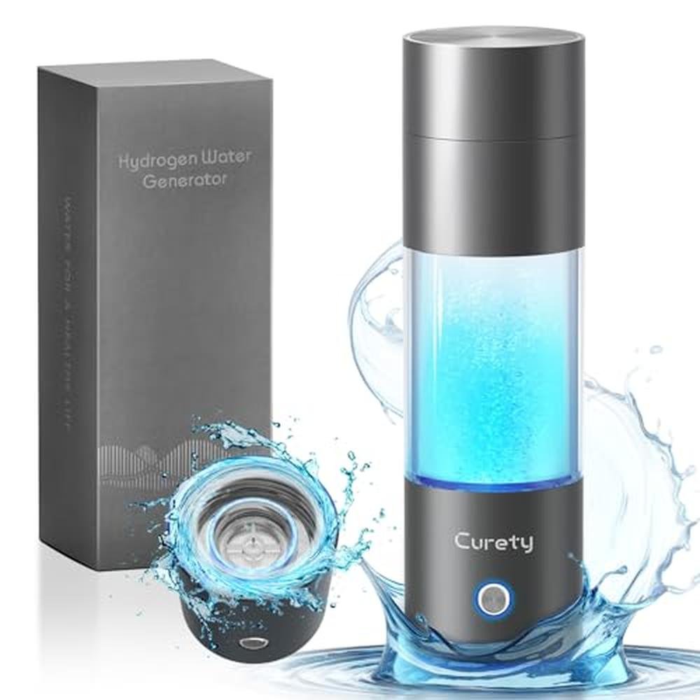 Hydrogen Water: Curety Hydrogen Water Bottle 4000PPB – Front View