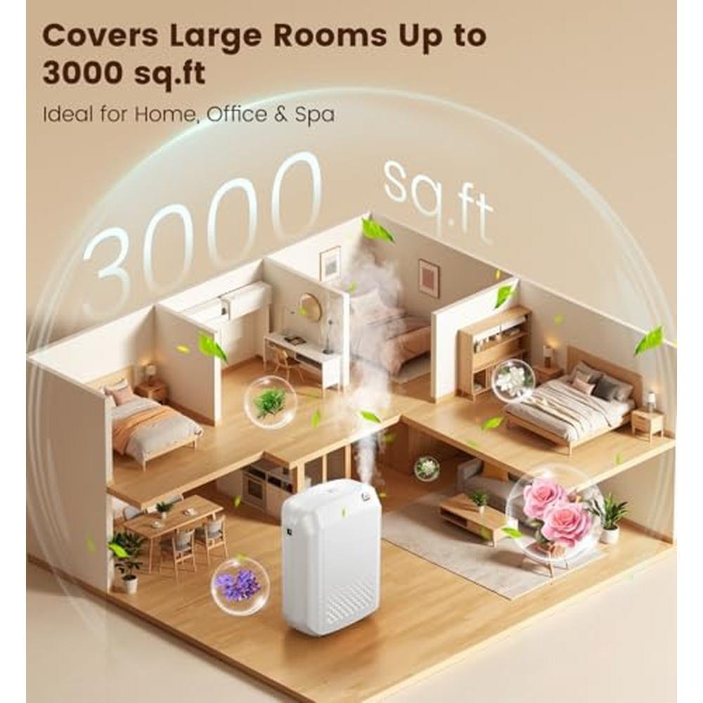 Waterless Essential Oil Diffuser for Large Spaces – Side View