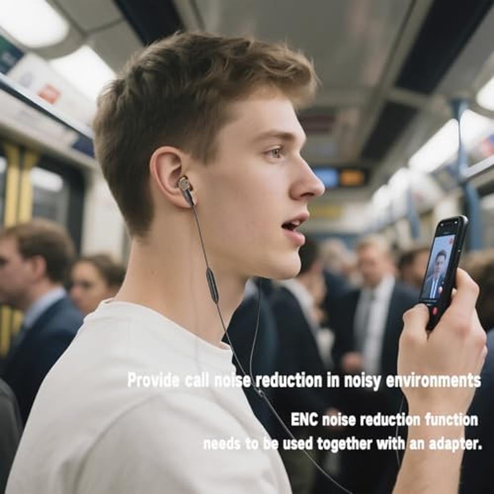 Wired Noise Cancelling Headphones – Close-up Detail