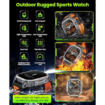 Joautrial Military Smart Watch – Side View