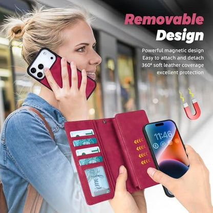 TwoHead Wallet Case: iPhone 17 Pro Detachable Magnetic Case – In Use