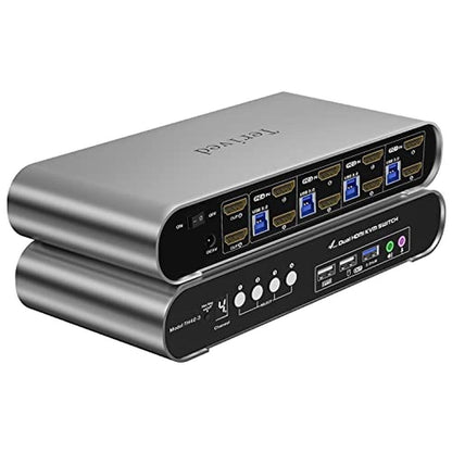 Computers Monitors: Terived 4-Port Dual Monitor USB 3.0 – Front View