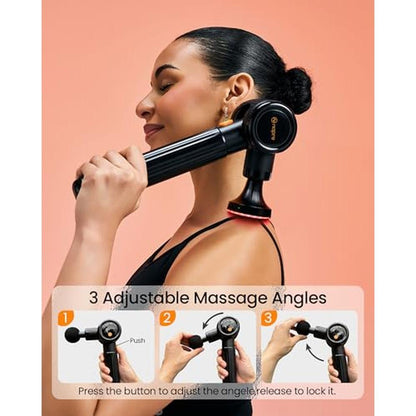 Massage Gun: Napre S40 Deep Tissue Massager with Heat and – Side View