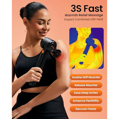 Massage Gun: Napre S40 Deep Tissue Massager with Heat and – In Use