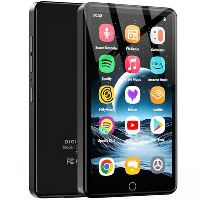 Android MP3 Player: 160GB Android 13 with Bluetooth and WiFi – Front View