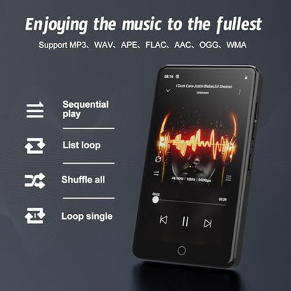 Android MP3 Player: 160GB Android 13 with Bluetooth and WiFi – Side View