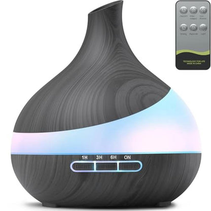 Height Diffuser: HJTHJT 500ML Essential Oil Diffuser with – Front View