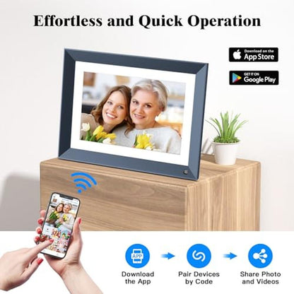 Digital Frame: 10.1 Inch Smart Photo Frame with 1920*1200 – Close-up Detail