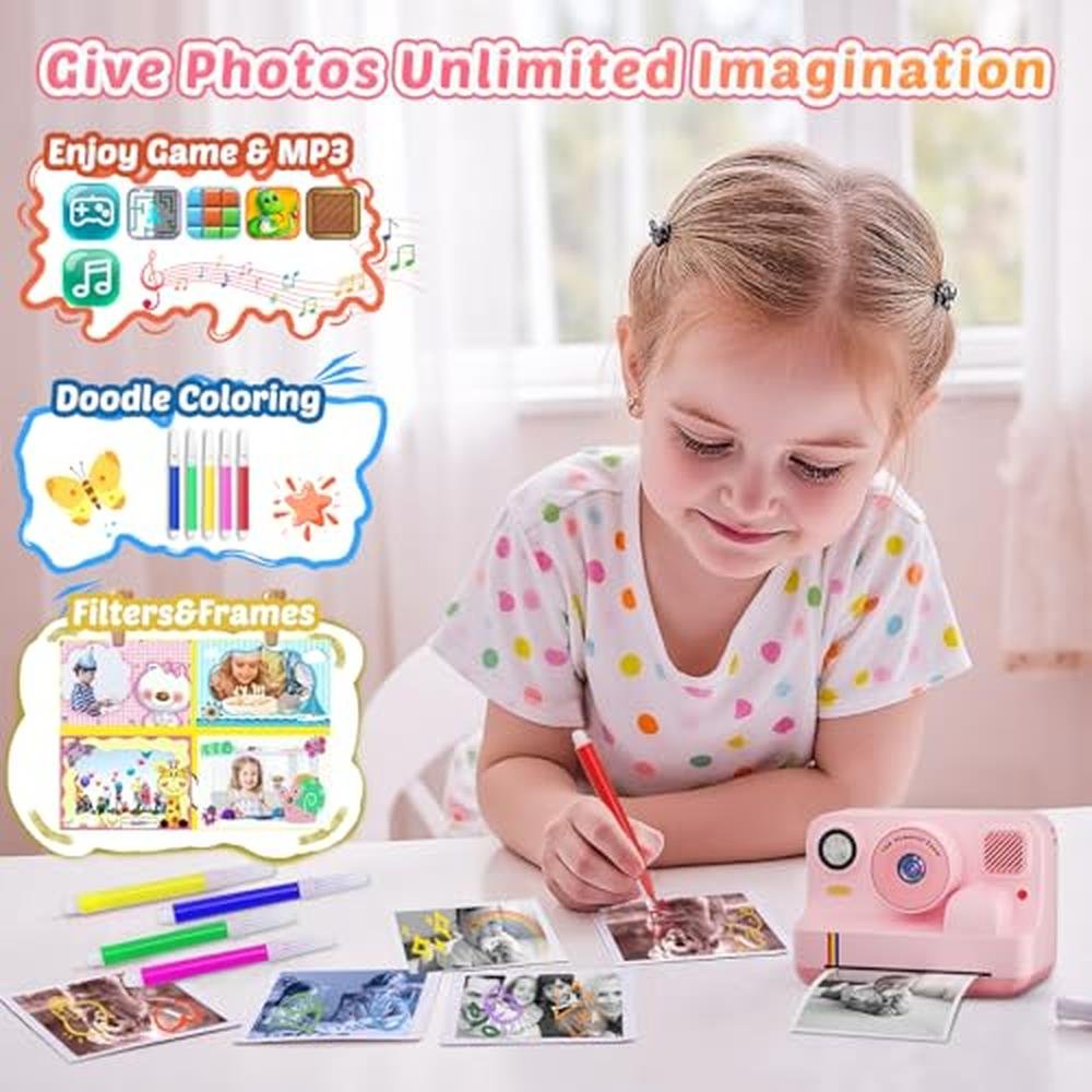 Instant Print Camera for Kids – In Use
