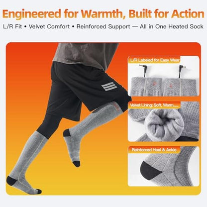 Premium Rechargeable Heated Socks for Men and Women – Packaging