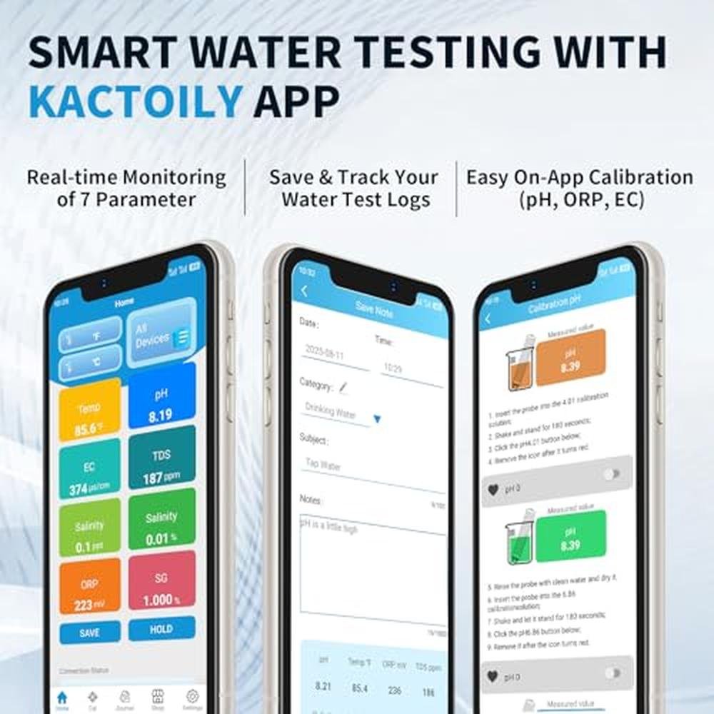 7-in-1 Smart Water Tester for Home – In Use