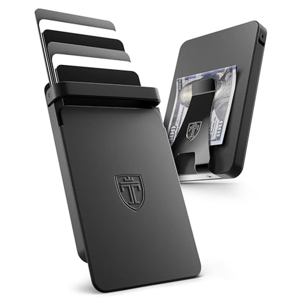 TRAVANDO SLYDE Aluminum Card Holder – Front View