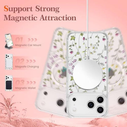 iPhone Case: RALEAVO iPhone 17 Pro Max Clear Floral Cover – Packaging