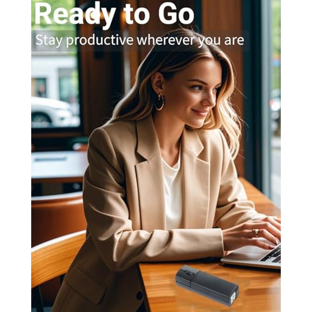 Wireless Mouse Mini Bluetooth 5.1/5.0 & 2.4Ghz Tri Mode – Side View