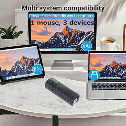 Wireless Mouse Mini Bluetooth 5.1/5.0 & 2.4Ghz Tri Mode – Close-up Detail