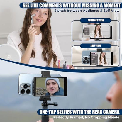 Premium 5" Selfie Monitor Screen for iPhone – Close-up Detail