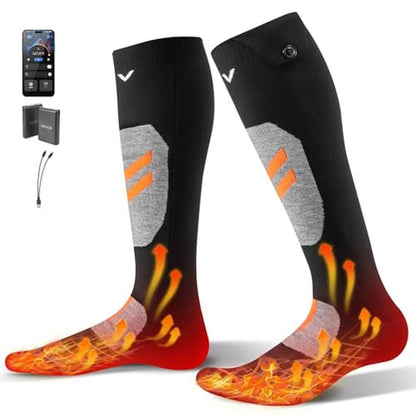 Heated Socks: Vevor 5000mAh Battery Rechargeable Heating – Front View