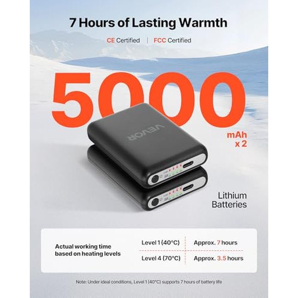 Heated Socks: Vevor 5000mAh Battery Rechargeable Heating – In Use