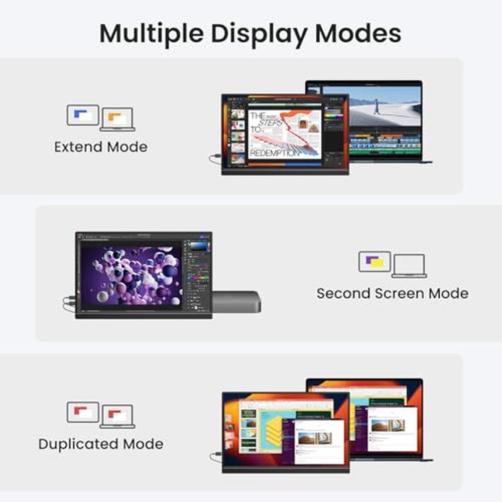 High-End KQC 15.6" Portable Monitor for Seamless Gaming and – In Use