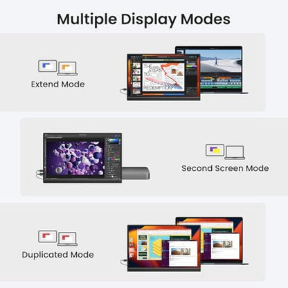 High-End KQC 15.6" Portable Monitor for Seamless Gaming and – In Use
