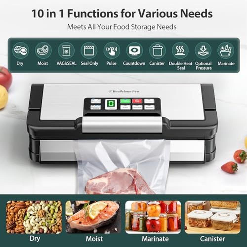 Sealer Bag: Beelicious Pro 95kPa Vacuum Sealer Machine with – In Use
