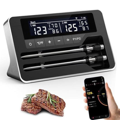 Meat Thermometer: Wireless Digital Thermometer with 2 – Front View