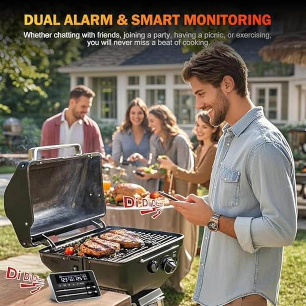 Meat Thermometer: Wireless Digital Thermometer with 2 – Close-up Detail